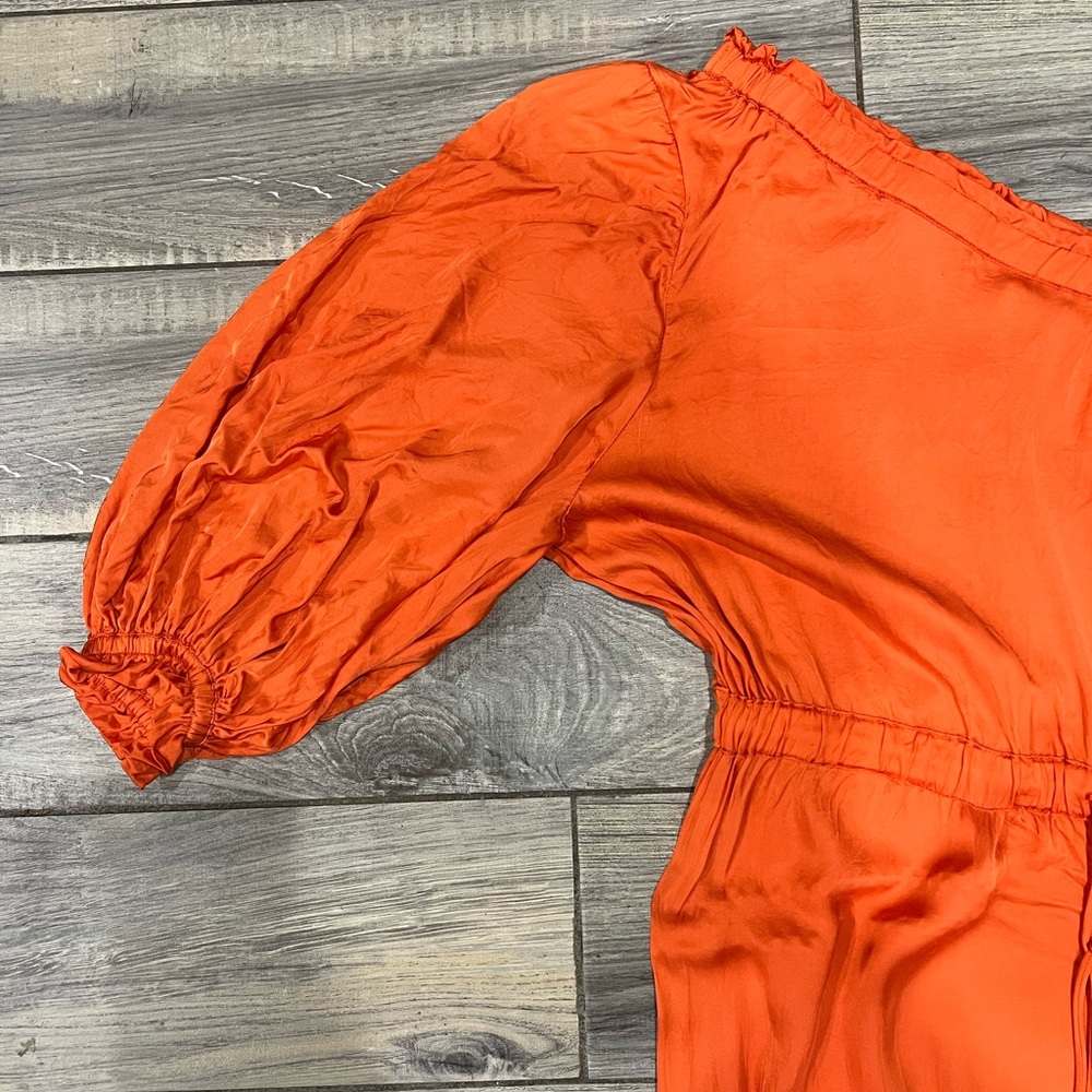 FARM Rio Orange One-Shoulder Jumpsuit - Picture 4 of 4